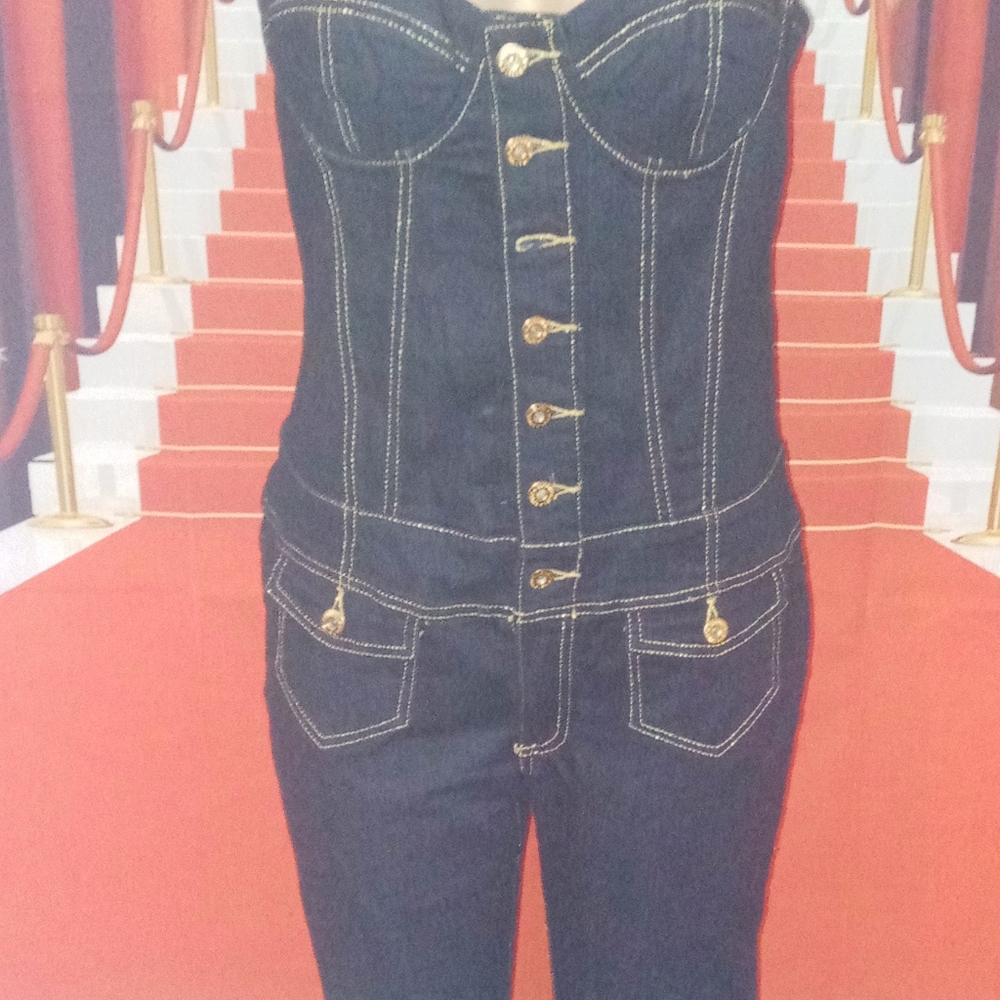 Ladies Blue Jean Jumpsuit